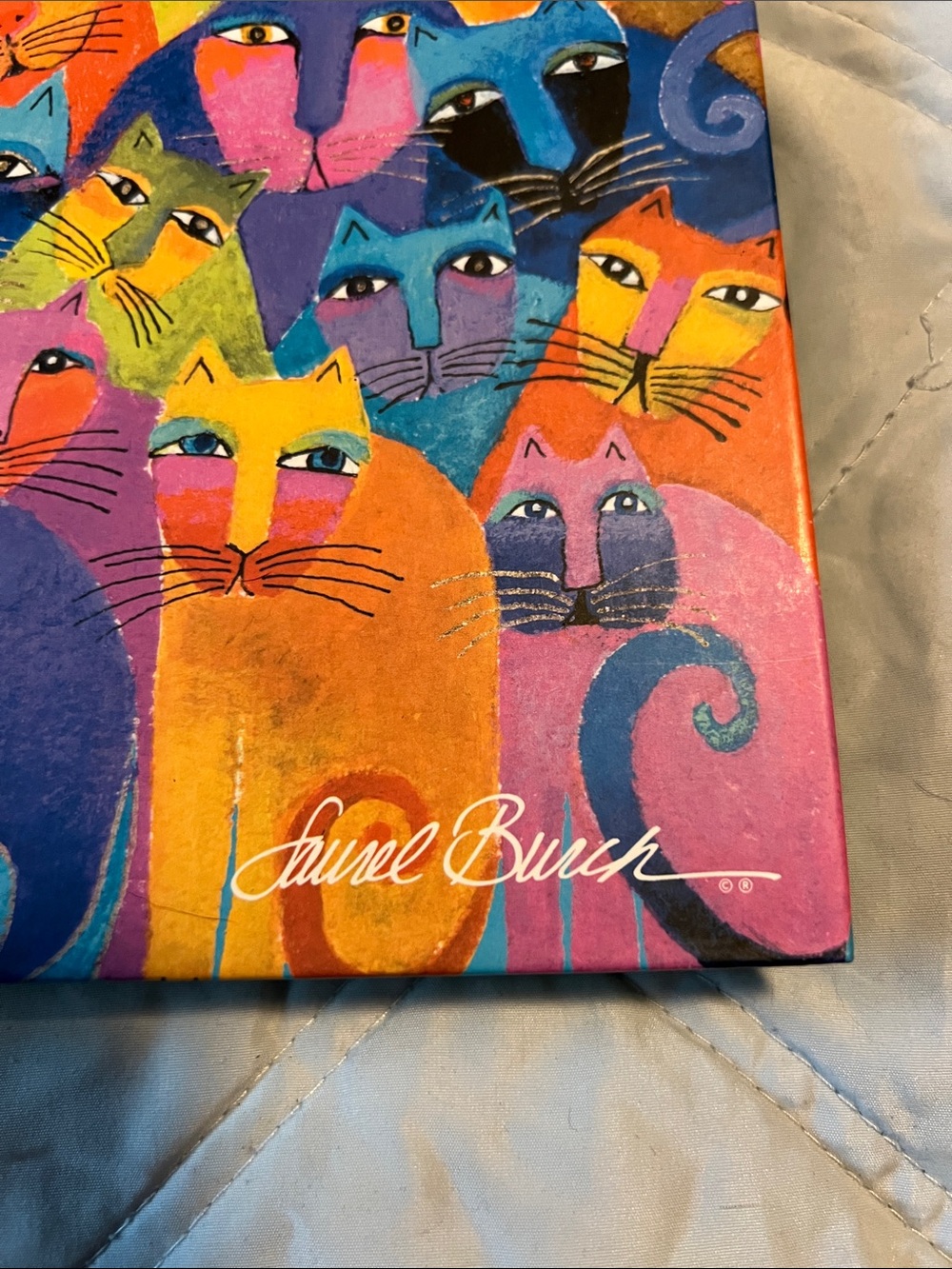 Laurel Burch Multicolor Cat Notebook - Vibrant Cats Design - Picture 2 of 7